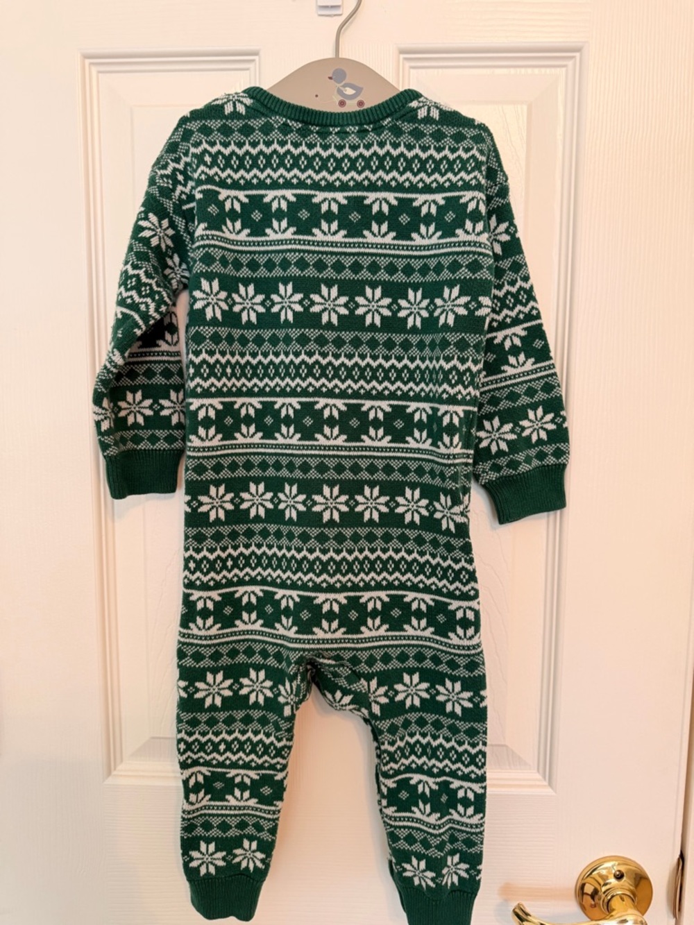 Jacquard Cotton Sweater Romper - Picture 2 of 5